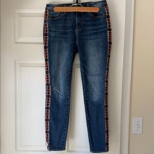 DRIFTWOOD Blue Jeans with Red Pattern